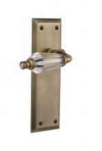 Nostalgic Warehouse 714288 - Nostalgic Warehouse New York Plate Double Dummy Parlor Lever in Antique Brass