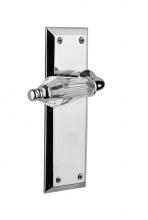 Nostalgic Warehouse 714290 - Nostalgic Warehouse New York Plate Double Dummy Parlor Lever in Bright Chrome