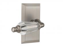 Nostalgic Warehouse 714307 - Nostalgic Warehouse Studio Plate Double Dummy Parlor Lever in Satin Nickel