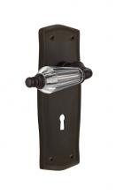 Nostalgic Warehouse 714345 - Nostalgic Warehouse Prairie Plate with Keyhole Double Dummy Parlor Lever in Oil-Rubbed Bronze