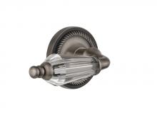 Nostalgic Warehouse 714495 - Nostalgic Warehouse Rope Rosette Interior Mortise Parlor Lever in Antique Pewter