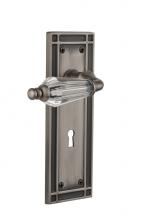 Nostalgic Warehouse 714508 - Nostalgic Warehouse Mission Plate Interior Mortise Parlor Lever in Antique Pewter