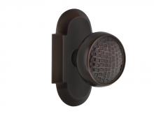 Nostalgic Warehouse 714603 - Nostalgic Warehouse Cottage Plate Privacy Craftsman Door Knob in Timeless Bronze