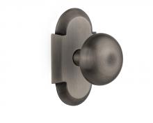 Nostalgic Warehouse 714643 - Nostalgic Warehouse Cottage Plate Privacy New York Door Knob in Antique Pewter