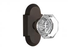 Nostalgic Warehouse 714693 - Nostalgic Warehouse Cottage Plate Privacy Waldorf Door Knob in Oil-Rubbed Bronze