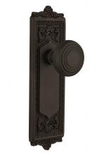 Nostalgic Warehouse 714977 - Nostalgic Warehouse Egg & Dart Plate Privacy Deco Door Knob in Oil-Rubbed Bronze