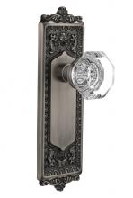 Nostalgic Warehouse 715063 - Nostalgic Warehouse Egg & Dart Plate Privacy Waldorf Door Knob in Antique Pewter