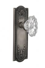 Nostalgic Warehouse 715091 - Nostalgic Warehouse Meadows Plate Privacy Chateau Door Knob in Antique Pewter