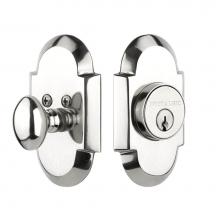 Nostalgic Warehouse 715127 - Nostalgic Warehouse Cottage Plate Single Cylinder Deadbolt in Bright Chrome