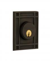 Nostalgic Warehouse 715154 - Nostalgic Warehouse Mission Plate Double Cylinder Deadbolt in Oil-Rubbed Bronze