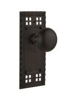 Nostalgic Warehouse 715376 - Nostalgic Warehouse Craftsman Plate Single Dummy New York Door Knob in Oil-Rubbed Bronze
