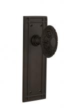 Nostalgic Warehouse 716084 - Nostalgic Warehouse Mission Plate Double Dummy Victorian Door Knob in Oil-Rubbed Bronze