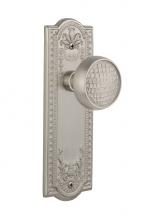 Nostalgic Warehouse 716441 - Nostalgic Warehouse Meadows Plate Single Dummy Craftsman Door Knob in Satin Nickel