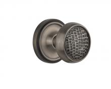 Nostalgic Warehouse 716479 - Nostalgic Warehouse Classic Rosette Double Dummy Craftsman Door Knob in Antique Pewter