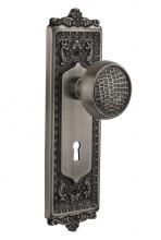 Nostalgic Warehouse 716507 - Nostalgic Warehouse Egg & Dart Plate with Keyhole Double Dummy Craftsman Door Knob in Antique