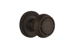 Nostalgic Warehouse 716624 - Nostalgic Warehouse Rope Rosette Passage Mission Door Knob in Oil-Rubbed Bronze