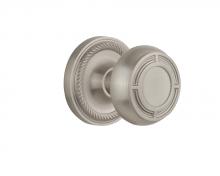 Nostalgic Warehouse 716625 - Nostalgic Warehouse Rope Rosette Passage Mission Door Knob in Satin Nickel