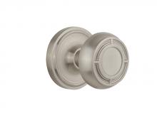 Nostalgic Warehouse 716653 - Nostalgic Warehouse Classic Rosette Single Dummy Mission Door Knob in Satin Nickel