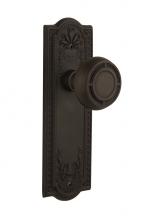 Nostalgic Warehouse 716708 - Nostalgic Warehouse Meadows Plate Double Dummy Mission Door Knob in Oil-Rubbed Bronze