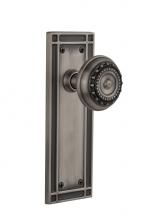 Nostalgic Warehouse 717237 - Nostalgic Warehouse Mission Plate Privacy Meadows Door Knob in Antique Pewter