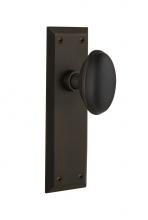 Nostalgic Warehouse 717346 - Nostalgic Warehouse New York Plate Privacy Homestead Door Knob in Oil-Rubbed Bronze