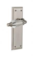 Nostalgic Warehouse 717392 - Nostalgic Warehouse New York Plate Privacy Parlor Lever in Satin Nickel