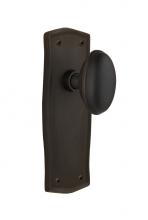 Nostalgic Warehouse 717489 - Nostalgic Warehouse Prairie Plate Privacy Homestead Door Knob in Oil-Rubbed Bronze