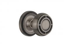 Nostalgic Warehouse 717645 - Nostalgic Warehouse Rope Rosette Privacy Mission Door Knob in Antique Pewter