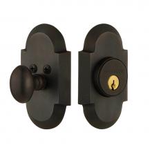 Nostalgic Warehouse 718998 - Nostalgic Warehouse Cottage Plate Single Cylinder Deadbolt in Oil_Rubbed Bronze