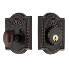 Nostalgic Warehouse 719045 - Nostalgic Warehouse Meadows Plate Single Cylinder Deadbolt in Timeless Bronze