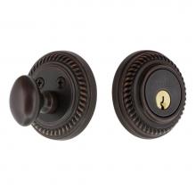 Nostalgic Warehouse 719076 - Nostalgic Warehouse Rope Rosette Single Cylinder Deadbolt in Timeless Bronze