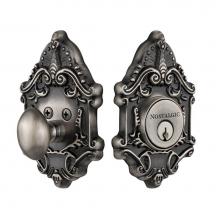 Nostalgic Warehouse 719099 - Nostalgic Warehouse Victorian Plate Single Cylinder Deadbolt in Antique Pewter