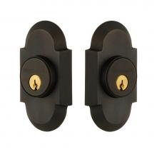 Nostalgic Warehouse 719129 - Nostalgic Warehouse Cottage Plate Double Cylinder Deadbolt in Oil_Rubbed Bronze