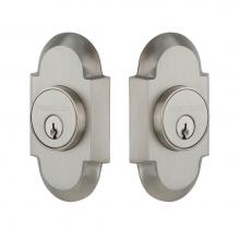 Nostalgic Warehouse 719131 - Nostalgic Warehouse Cottage Plate Double Cylinder Deadbolt in Satin Nickel