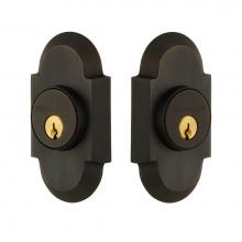 Nostalgic Warehouse 719136 - Nostalgic Warehouse Cottage Plate Double Cylinder Deadbolt in Oil_Rubbed Bronze