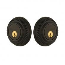 Nostalgic Warehouse 719211 - Nostalgic Warehouse Rope Rosette Double Cylinder Deadbolt in Oil_Rubbed Bronze