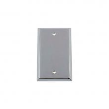 Nostalgic Warehouse 719853 - Nostalgic Warehouse New York Switch Plate with Blank Cover in Bright Chrome