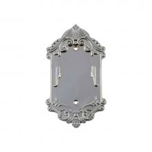 Nostalgic Warehouse 719877 - Nostalgic Warehouse Victorian Switch Plate with Blank Cover in Bright Chrome