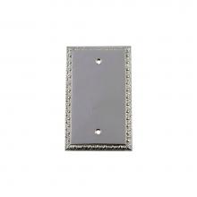 Nostalgic Warehouse 719913 - Nostalgic Warehouse Egg & Dart Switch Plate with Blank Cover in Bright Chrome