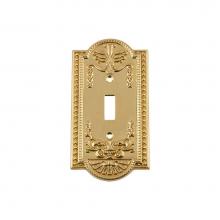 Nostalgic Warehouse 719926 - Nostalgic Warehouse Meadows Switch Plate with Single Toggle in Polished Brass