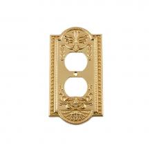 Nostalgic Warehouse 719932 - Nostalgic Warehouse Meadows Switch Plate with Outlet in Polished Brass