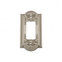 Nostalgic Warehouse 720001 - Nostalgic Warehouse Meadows Switch Plate with Single Rocker in Satin Nickel