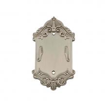 Nostalgic Warehouse 720021 - Nostalgic Warehouse Victorian Switch Plate with Blank Cover in Satin Nickel