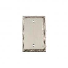 Nostalgic Warehouse 720045 - Nostalgic Warehouse Rope Switch Plate with Blank Cover in Satin Nickel