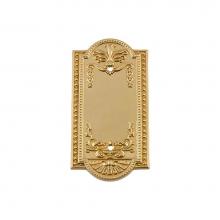 Nostalgic Warehouse 720081 - Nostalgic Warehouse Meadows Switch Plate with Blank Cover in Unlacquered Brass