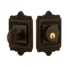 Nostalgic Warehouse 726070 - Nostalgic Warehouse Egg & Dart Plate Single Cylinder Deadbolt in Oil-Rubbed Bronze