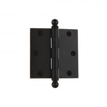 Nostalgic Warehouse 728350 - Nostalgic Warehouse 3.5'' Ball Tip Residential Hinge with Square Corners in Oil-Rubbed B