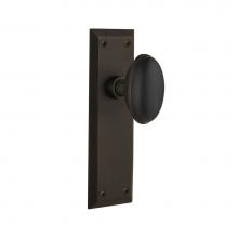 Nostalgic Warehouse 733085 - Nostalgic Warehouse New York Plate Passage Homestead Door Knob in Oil-Rubbed Bronze