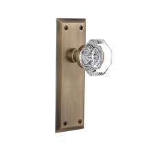 Nostalgic Warehouse 733094 - Nostalgic Warehouse New York Plate Passage Waldorf Door Knob in Antique Brass