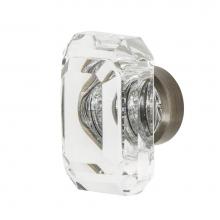 Nostalgic Warehouse 750026 - Nostalgic Warehouse Baguette Cut Clear Crystal 1 9/16'' Cabinet Knob in Antique Pewter